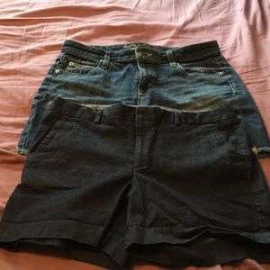 Denim shorts